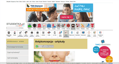 Desktop Screenshot of antykoncepcja.studentka.pl